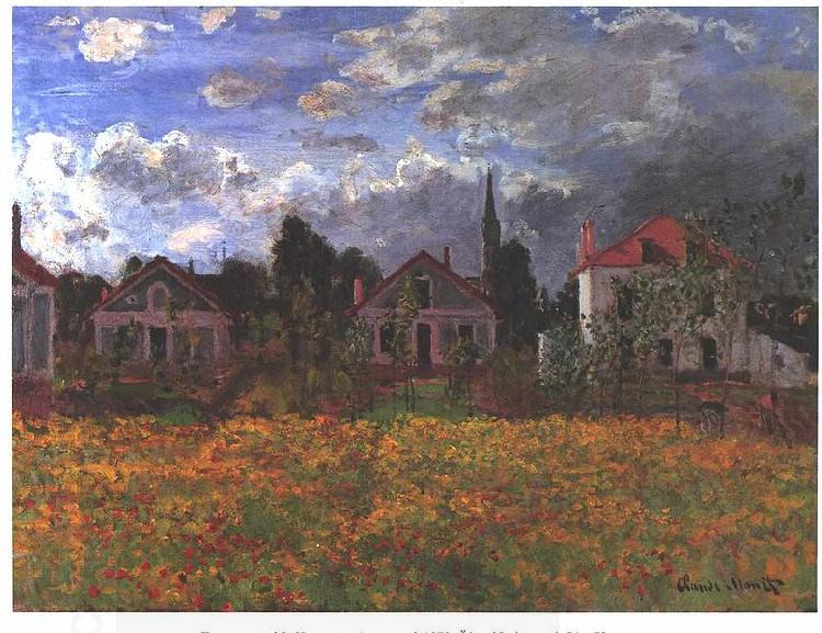 Claude Monet Maisons d'Argenteuil oil painting picture